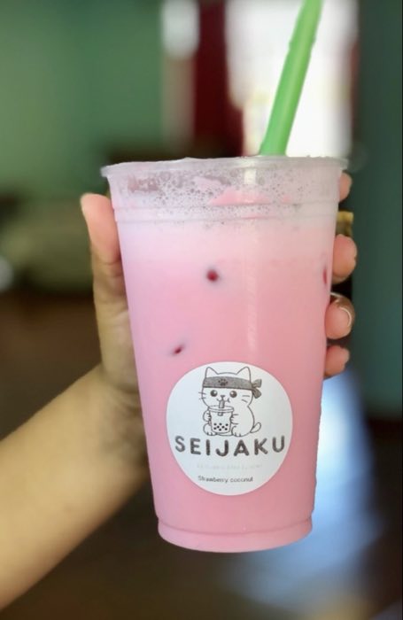 Bebida de fresa y coco Seijaku